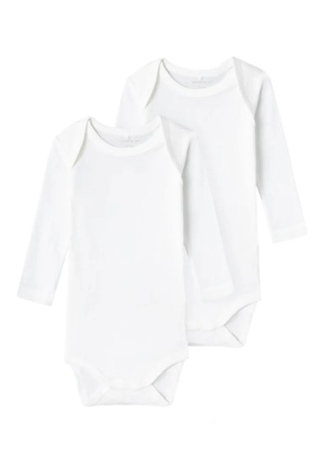 2 Pack Long Sleeve Bodysuit - White