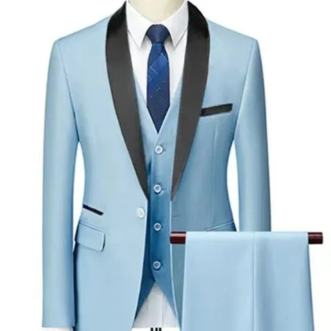 3 Pieces Set Men Wedding Suits Groom Tuxedos