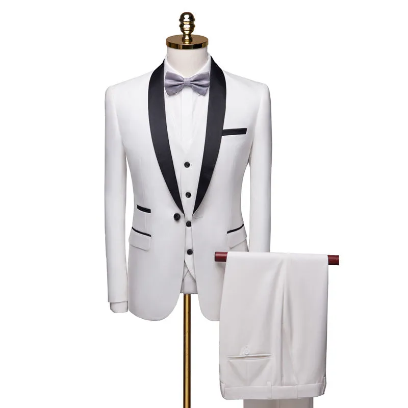 3 Pieces Set Men Wedding Suits Groom Tuxedos