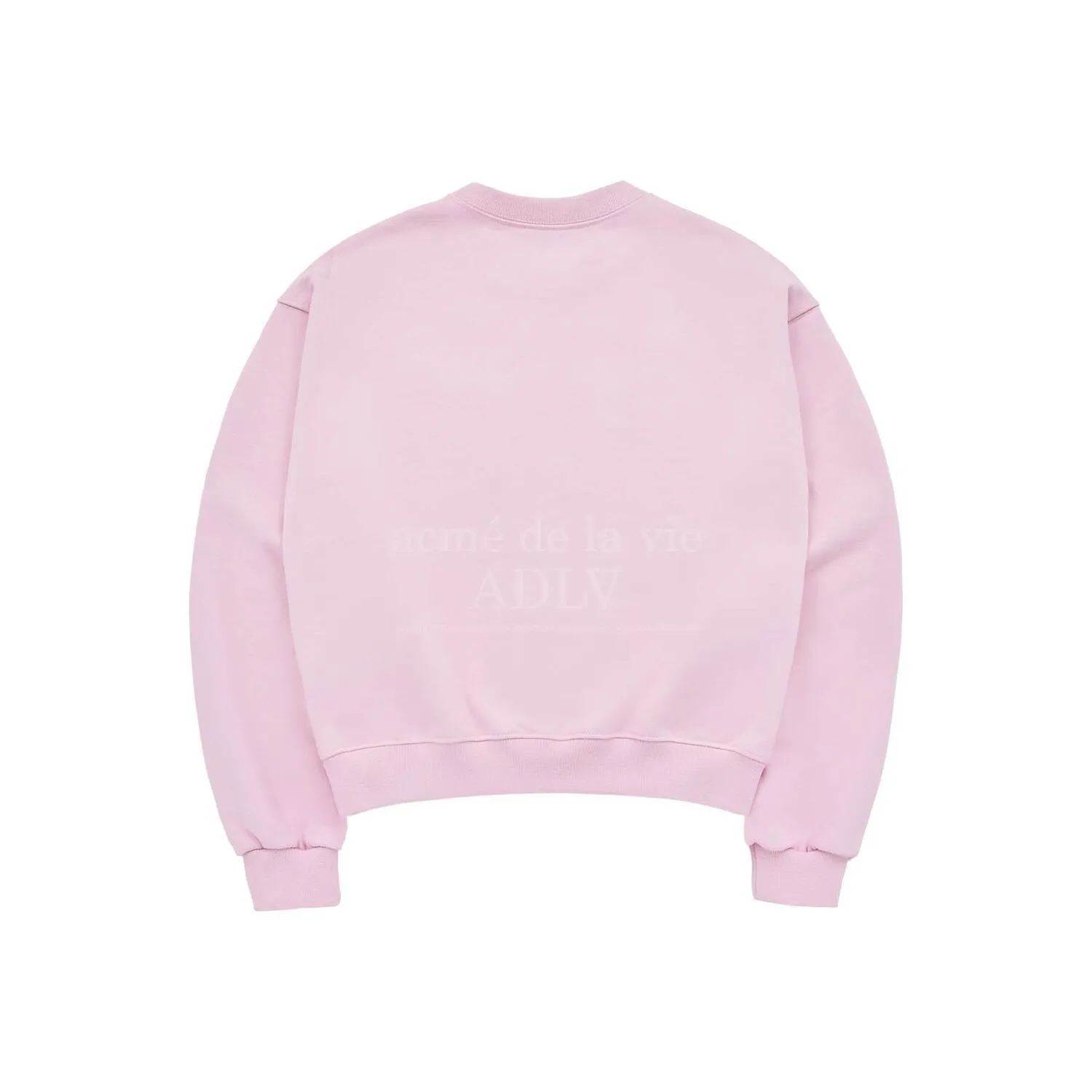 acme de la vie  |Crew Neck Sweat Street Style Long Sleeves Plain Cotton Logo