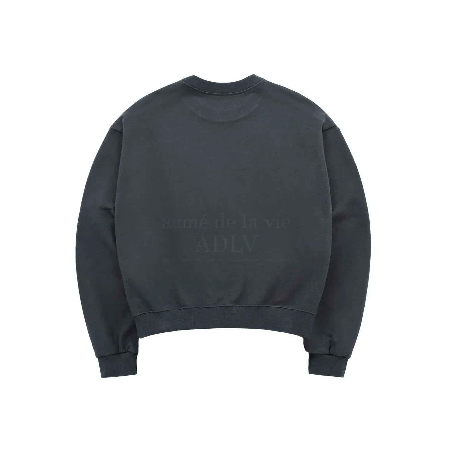 acme de la vie  |Crew Neck Sweat Street Style Long Sleeves Plain Cotton Logo