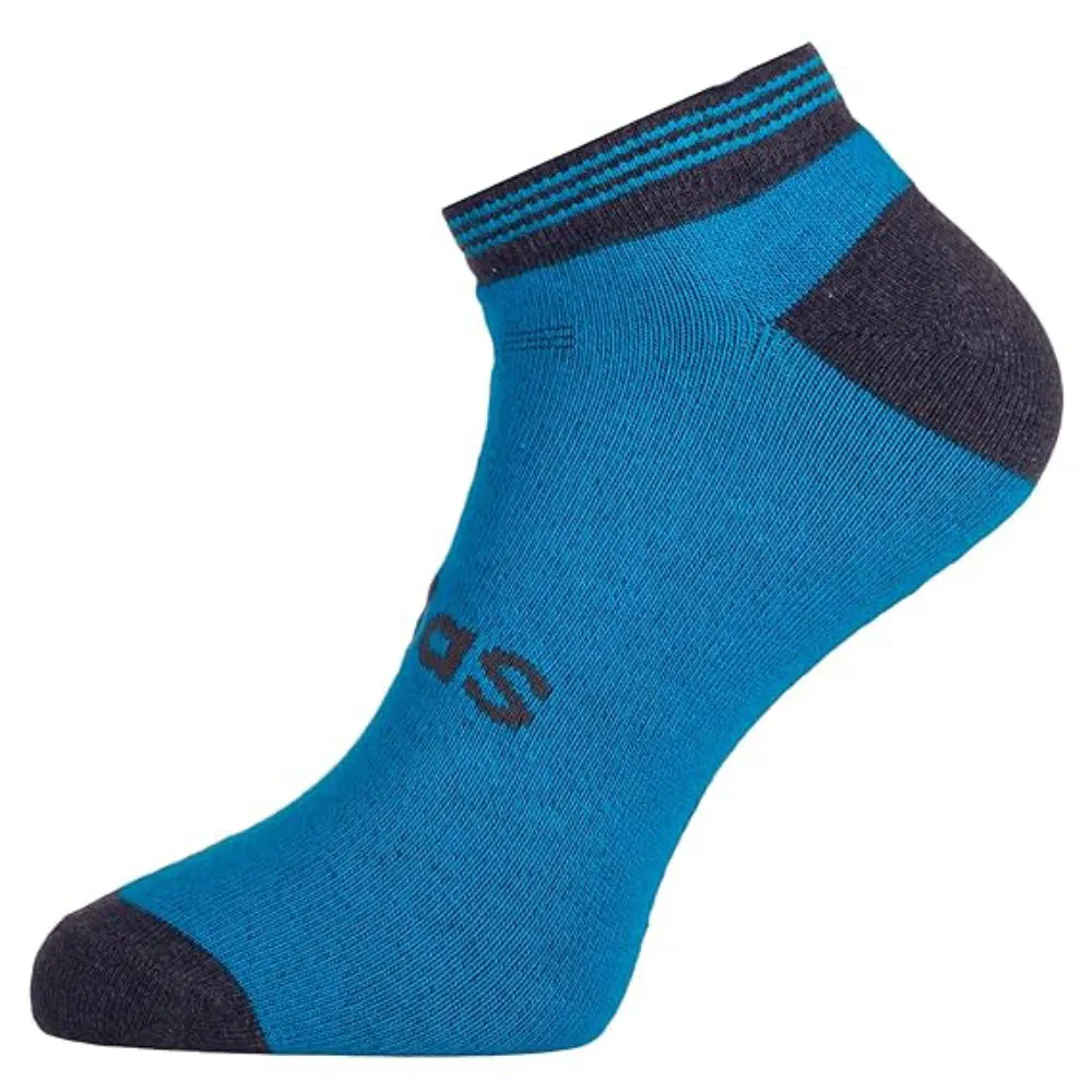 Adidas Men's Flat Knit Low Cut Socks (Black/Colligative Navy/Anthra Melange)