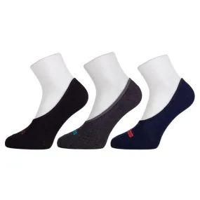 Adidas Men's Flat Knit No Show Socks (Black/Anthra Melange/Colligative Navy)