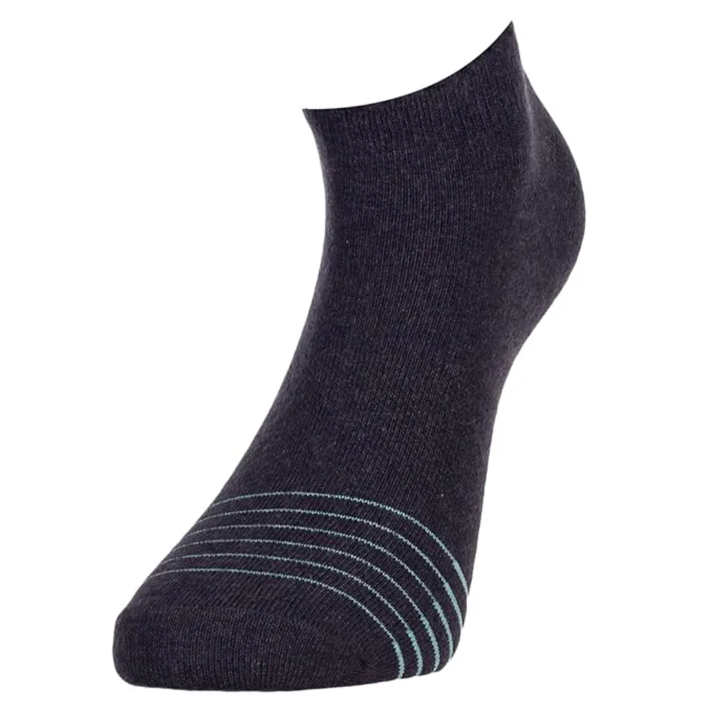 Adidas Women's Flat Knit Low Cut Socks (Anthra Melange/Light Grey/Black)