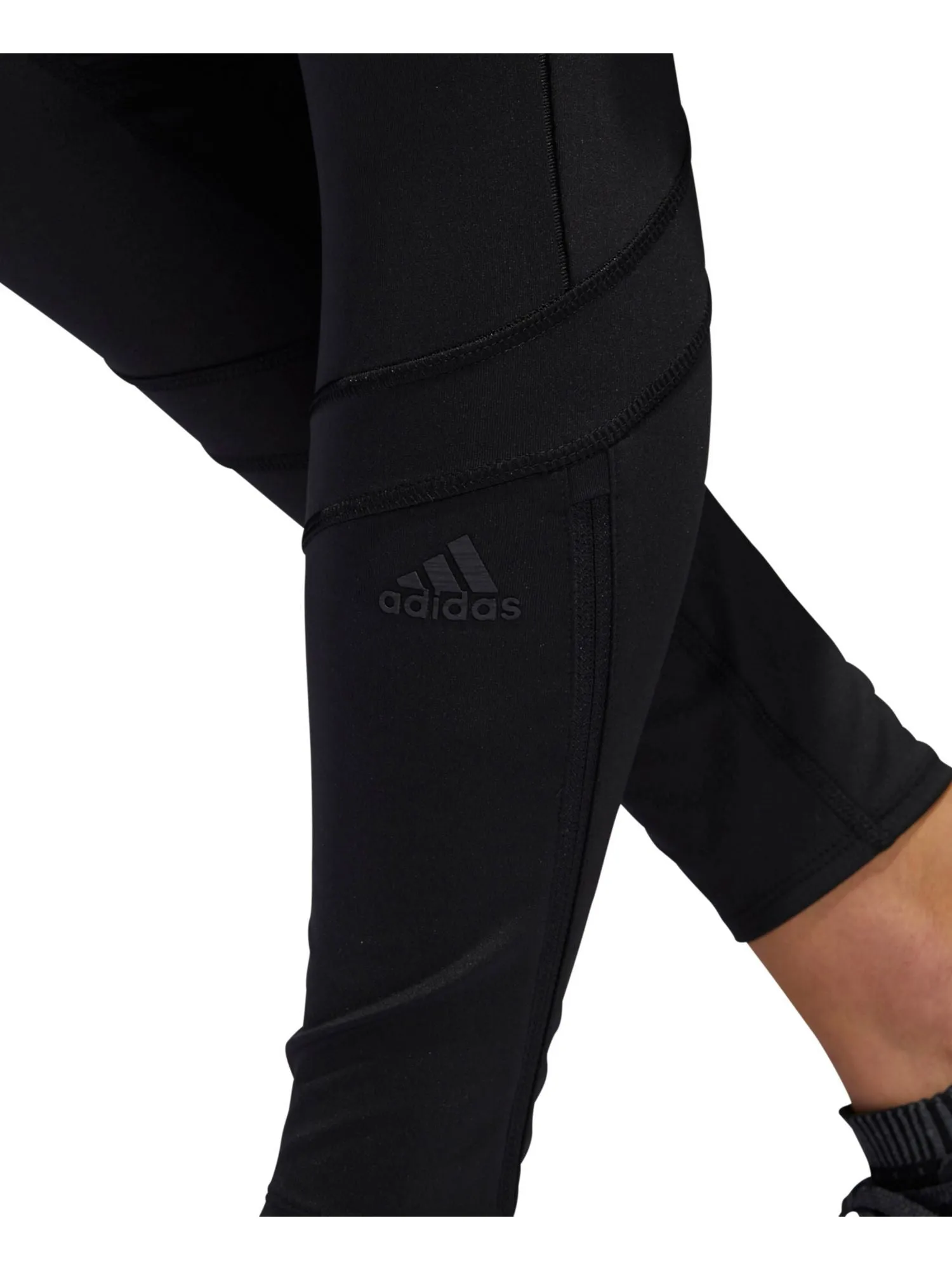 adidas Women's How We Do Long Running Tights Black Size Medium