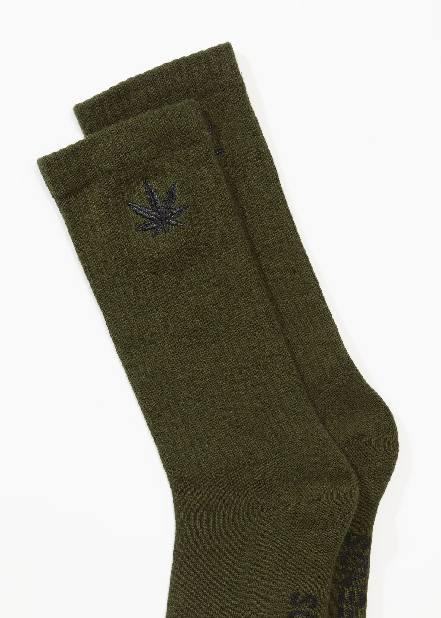 AFENDS Mens Happy - Crew Socks - Military