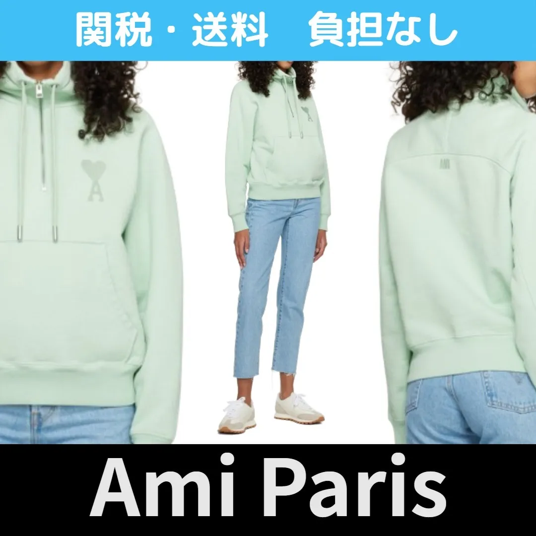 AMI PARIS  |Crew Neck Unisex Street Style Long Sleeves Plain Cotton