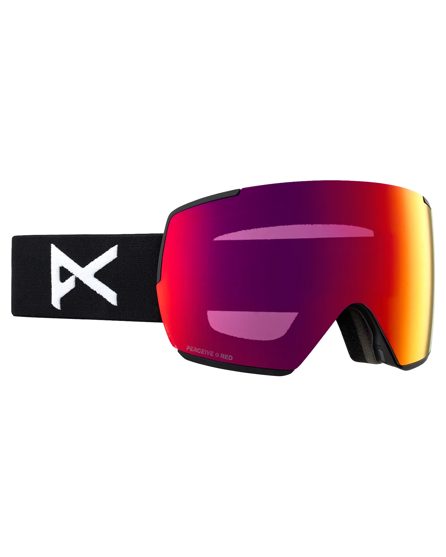 Anon M5 Low Bridge Snow Goggles - Black/Perceive Sunny Red Lens