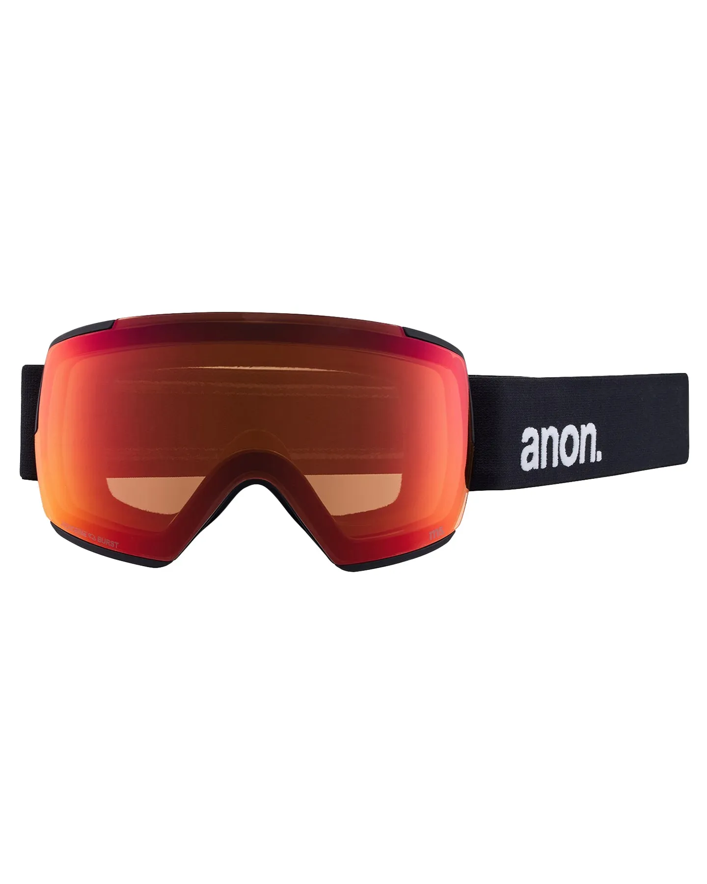 Anon M5 Low Bridge Snow Goggles - Black/Perceive Sunny Red Lens