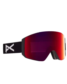 Anon Sync Snow Goggles + Bonus Lens - Black/Perceive Sunny Red Lens