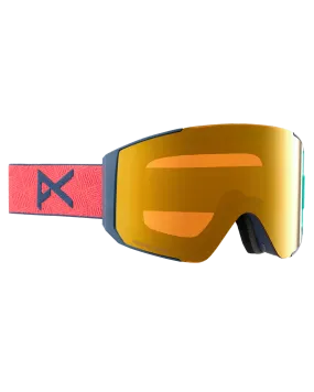 Anon Sync Snow Goggles + Bonus Lens - Coral/Perceive Sunny Bronze Lens