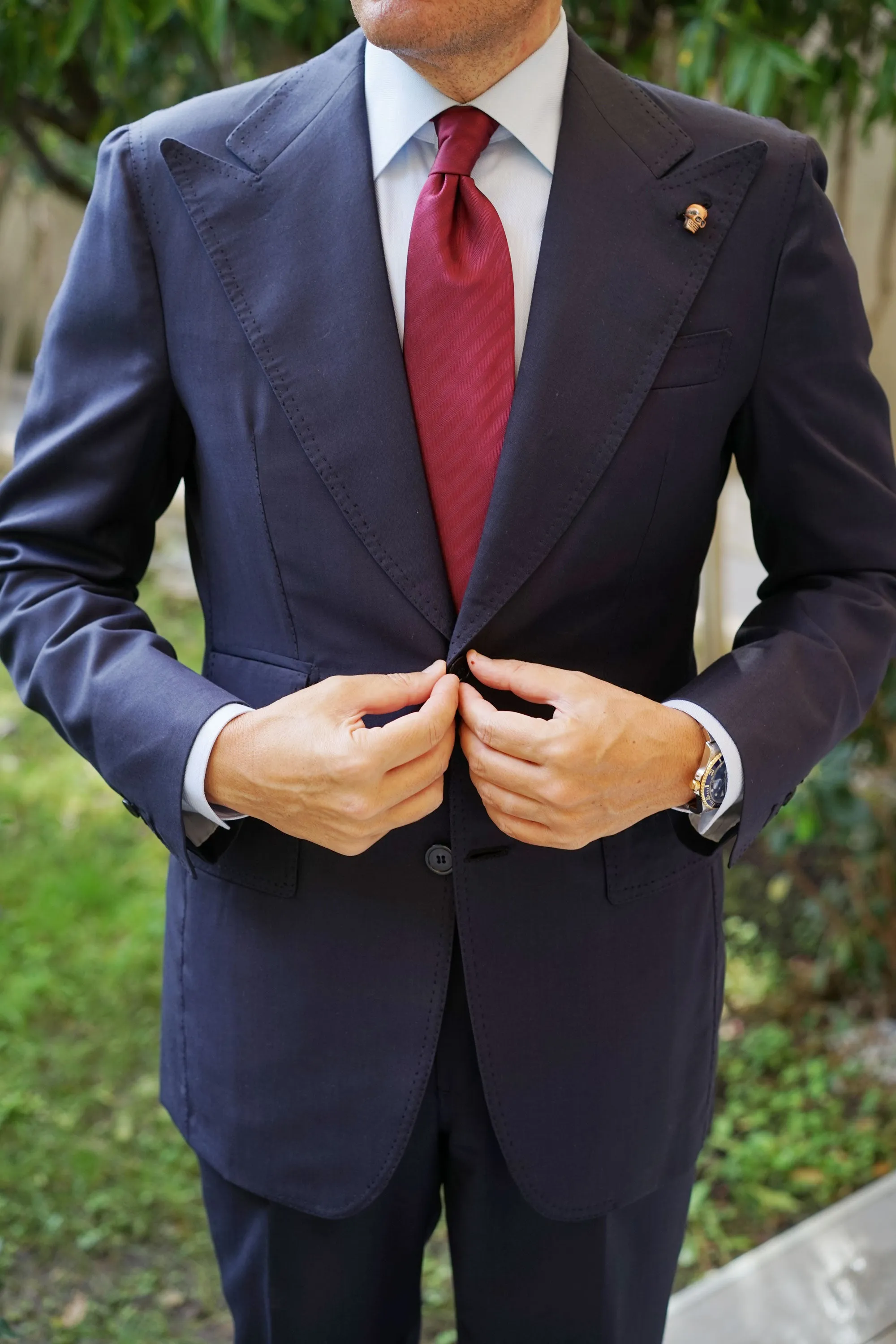 Antique Skull Lapel Pin