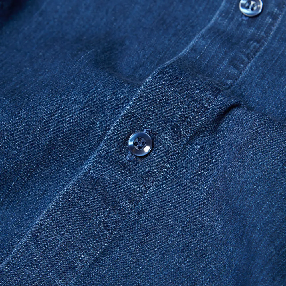 A.P.C. Denim Button Down ShirtWashed Indigo