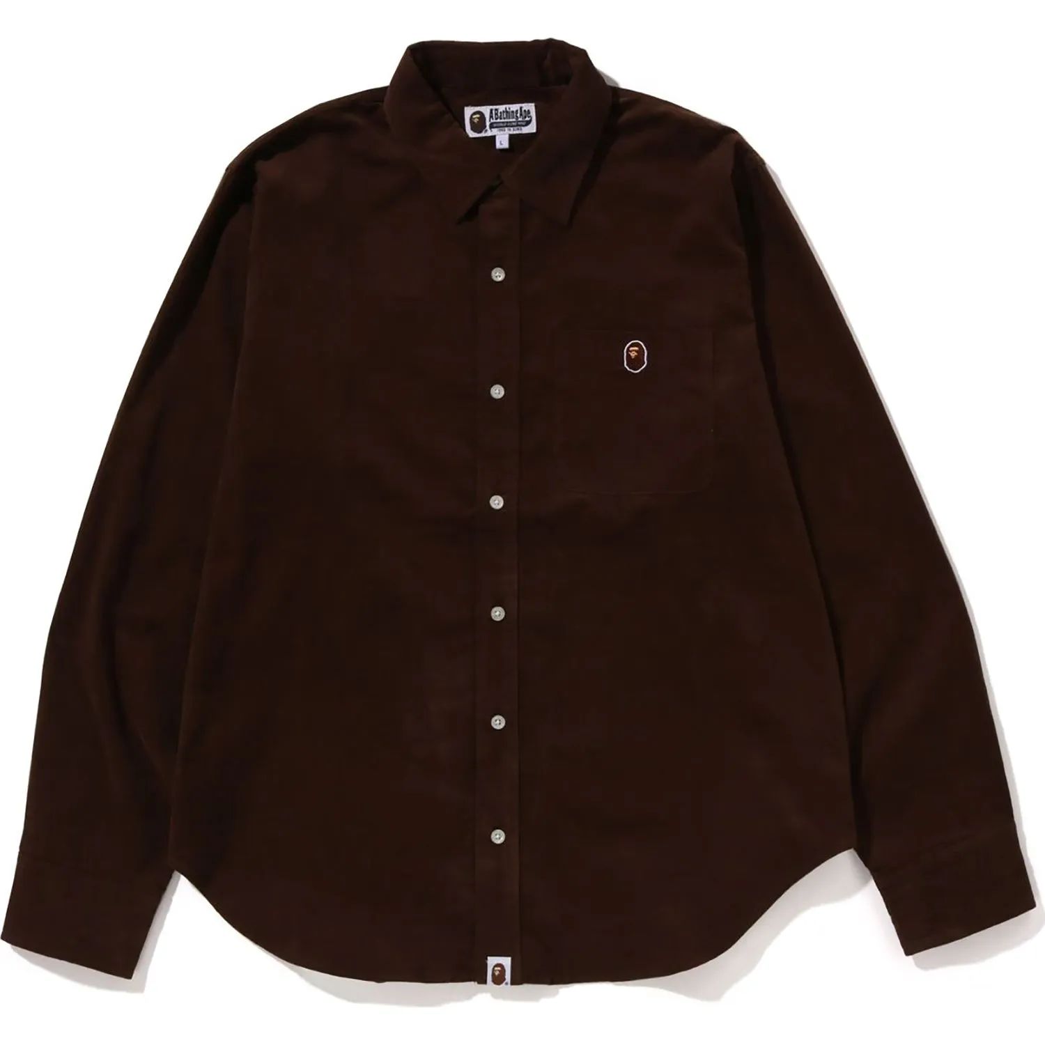 APE HEAD ONE POINT CORDUROY SHIRT MENS