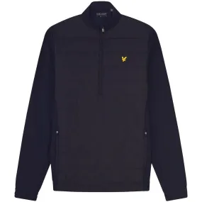 Baffle Quilted Quarter Zip Mid Layer Dark Navy - SS24