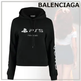 BALENCIAGA  |Unisex Street Style Collaboration Long Sleeves Plain