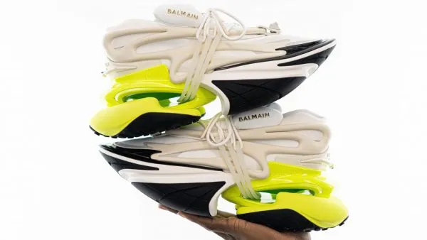 BALMAIN CHUNKY ‘UNICORN’ SNEAKER WHITE GREEN