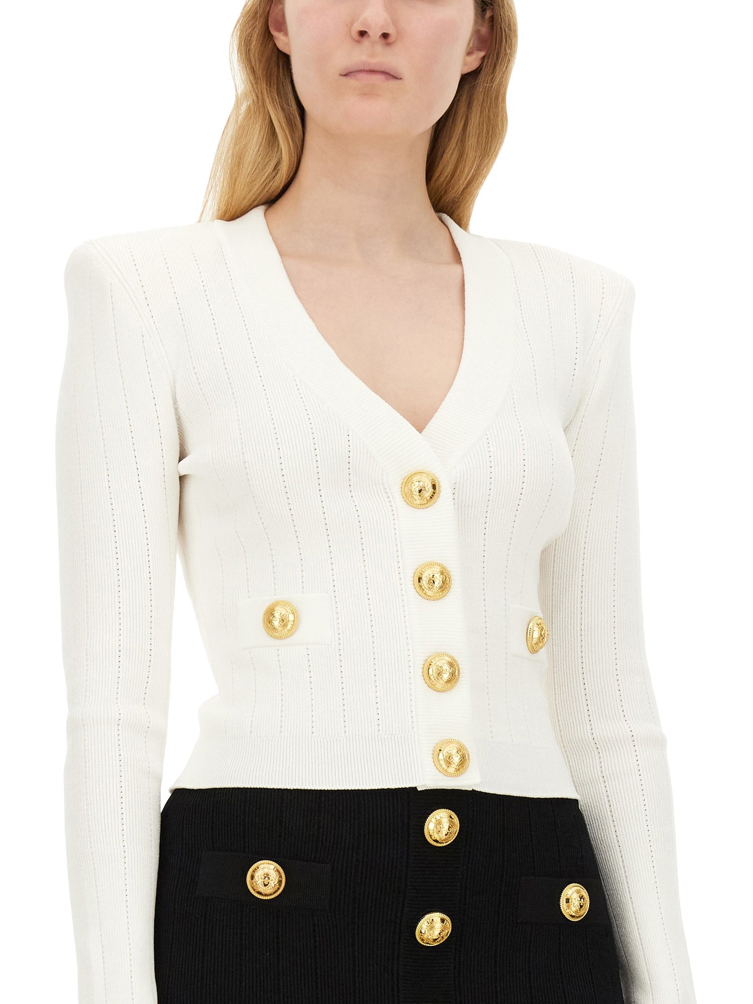 BALMAIN    CROPPED CARDIGAN