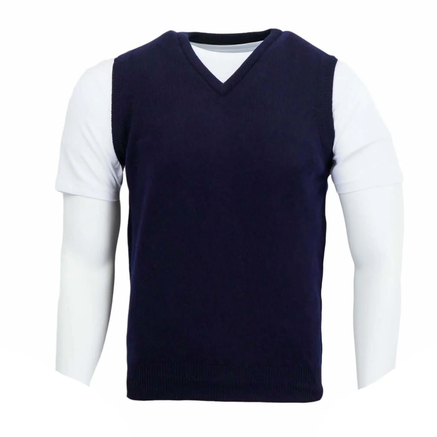 Balmoral Men V-Neck Lambswool Slipover Sweater Vests