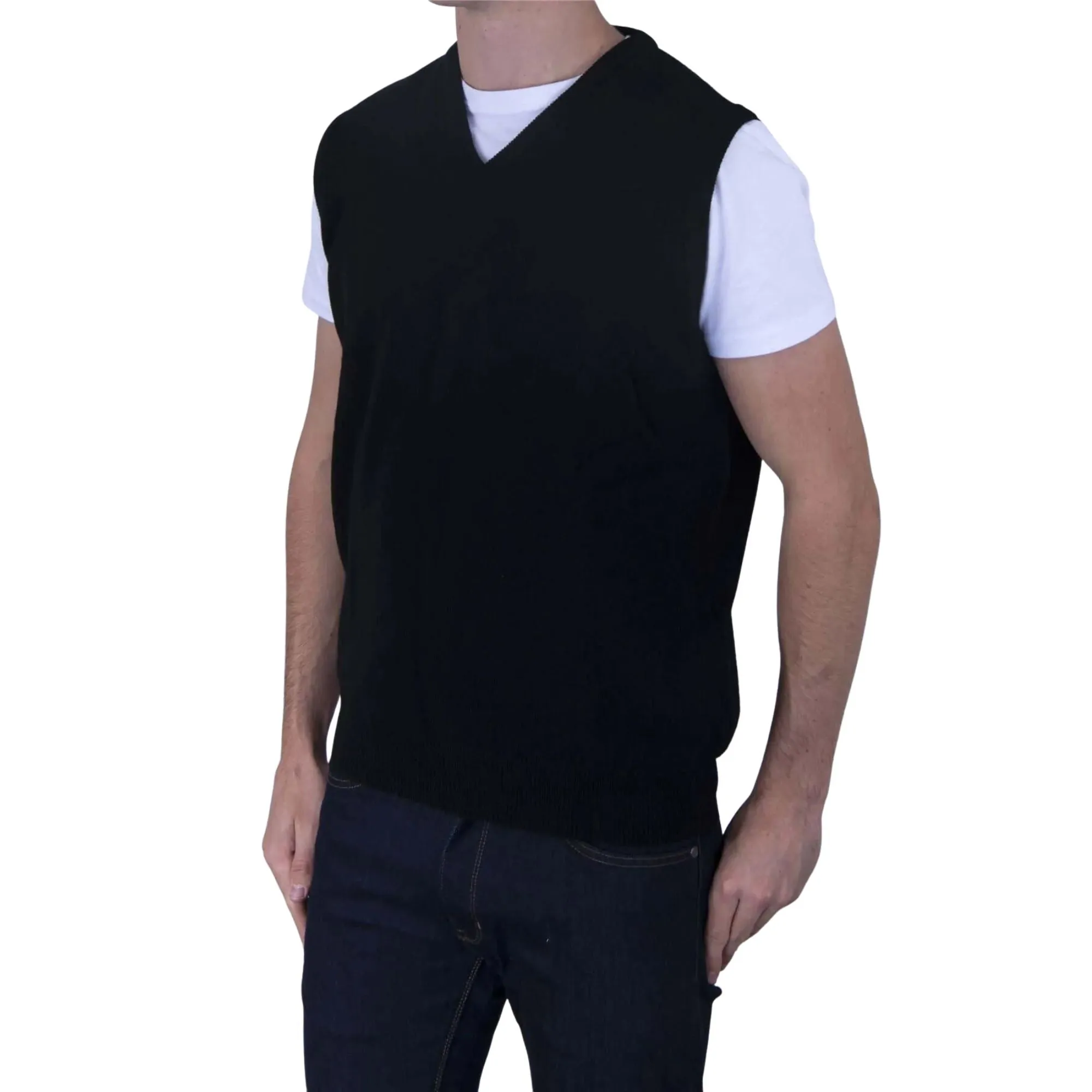 Balmoral Men V-Neck Lambswool Slipover Sweater Vests