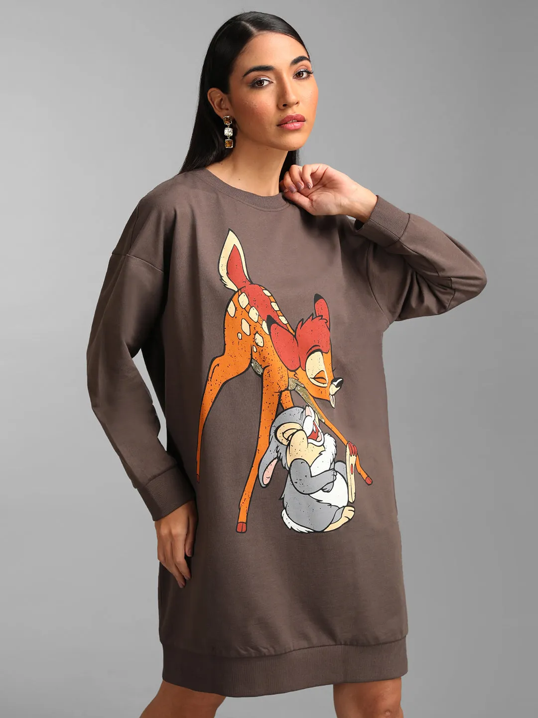 Bambi  Disney Printed Sequin Sweat Dress