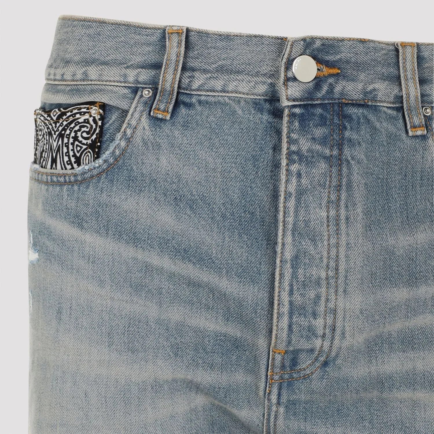 BANDANA REPAIR STRAIGHT JEANS