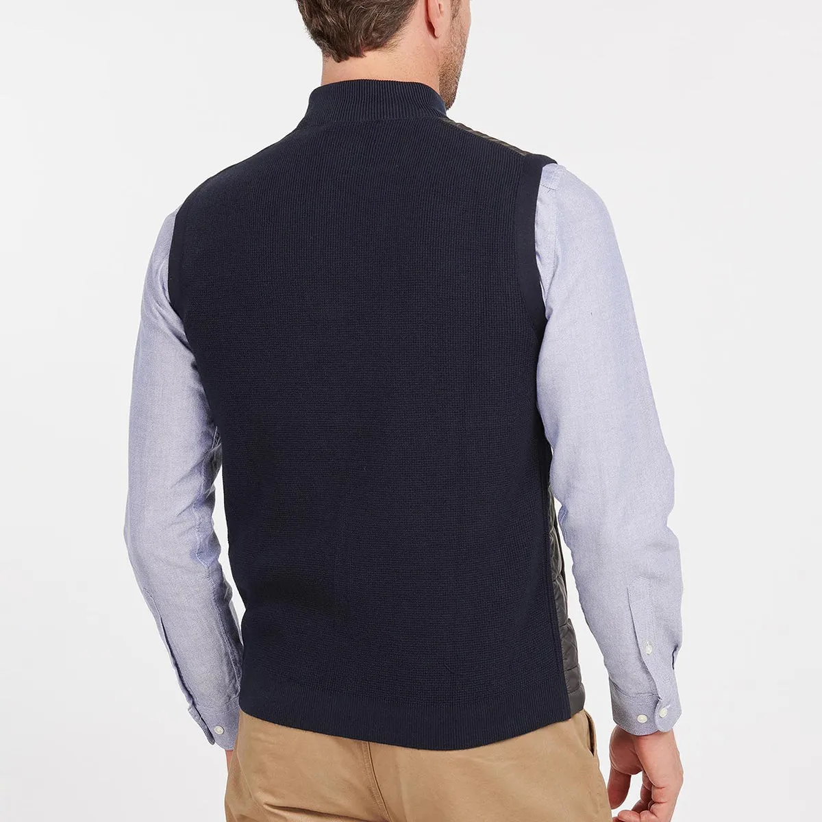 Barbour - Essential Knit Back Gilet in Navy