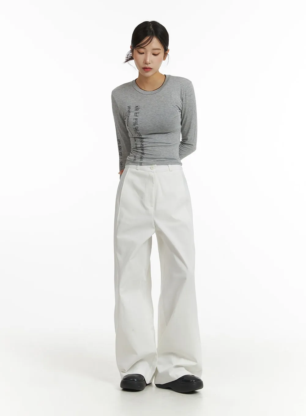 Basic Wide-Fit Pants CJ431