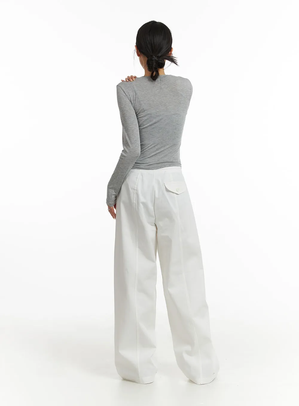 Basic Wide-Fit Pants CJ431