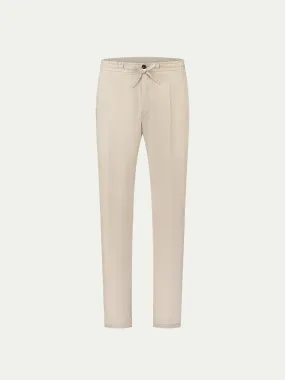 Beige Linen Seaside Trousers