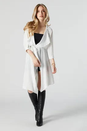 Belted Quarter Sleeve Cardigan