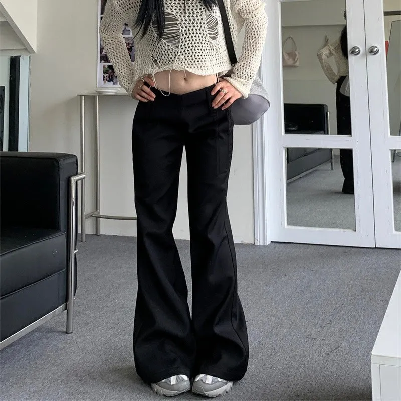 Black V-Waist Trousers