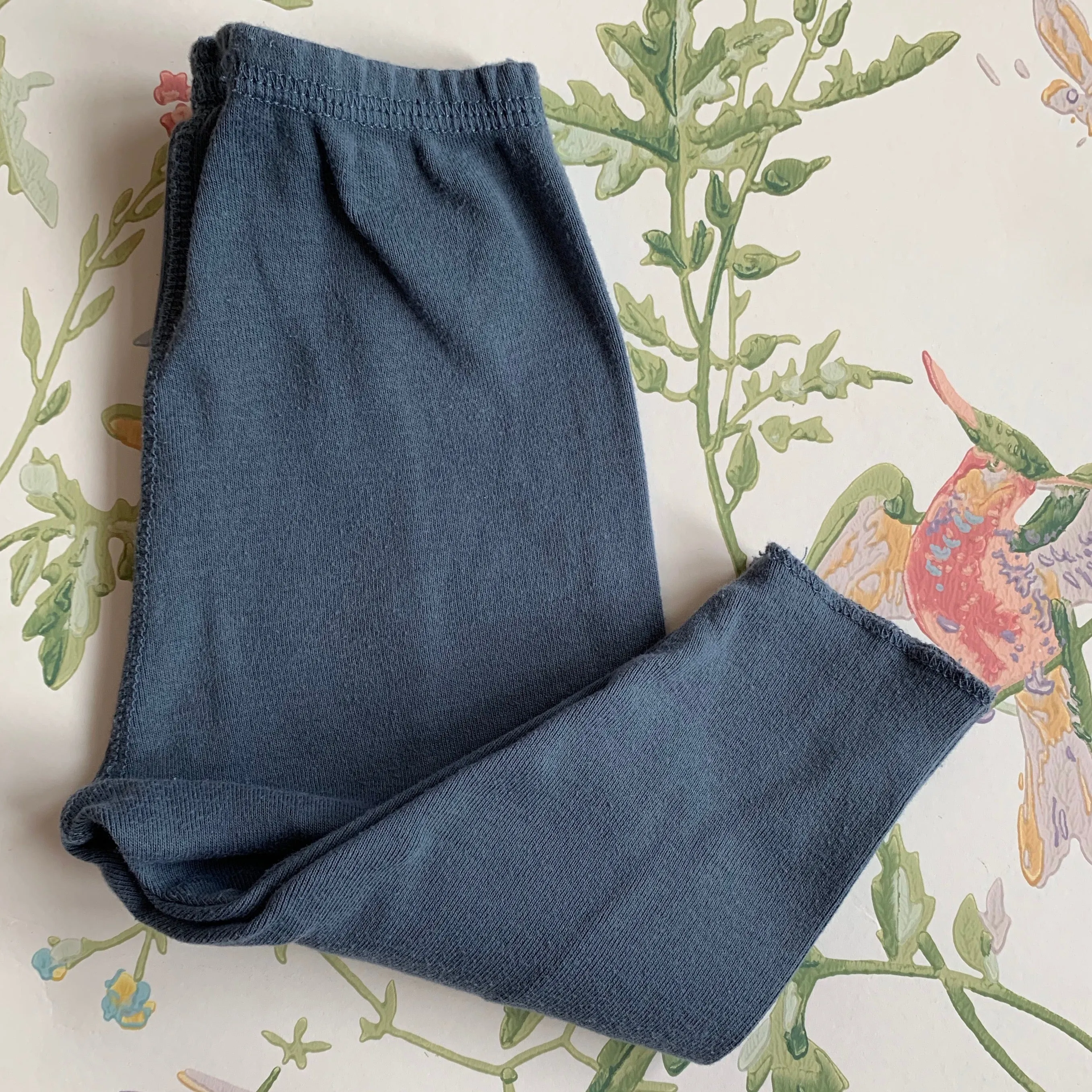 Bonpoint Petrol Blue Cotton Leggings