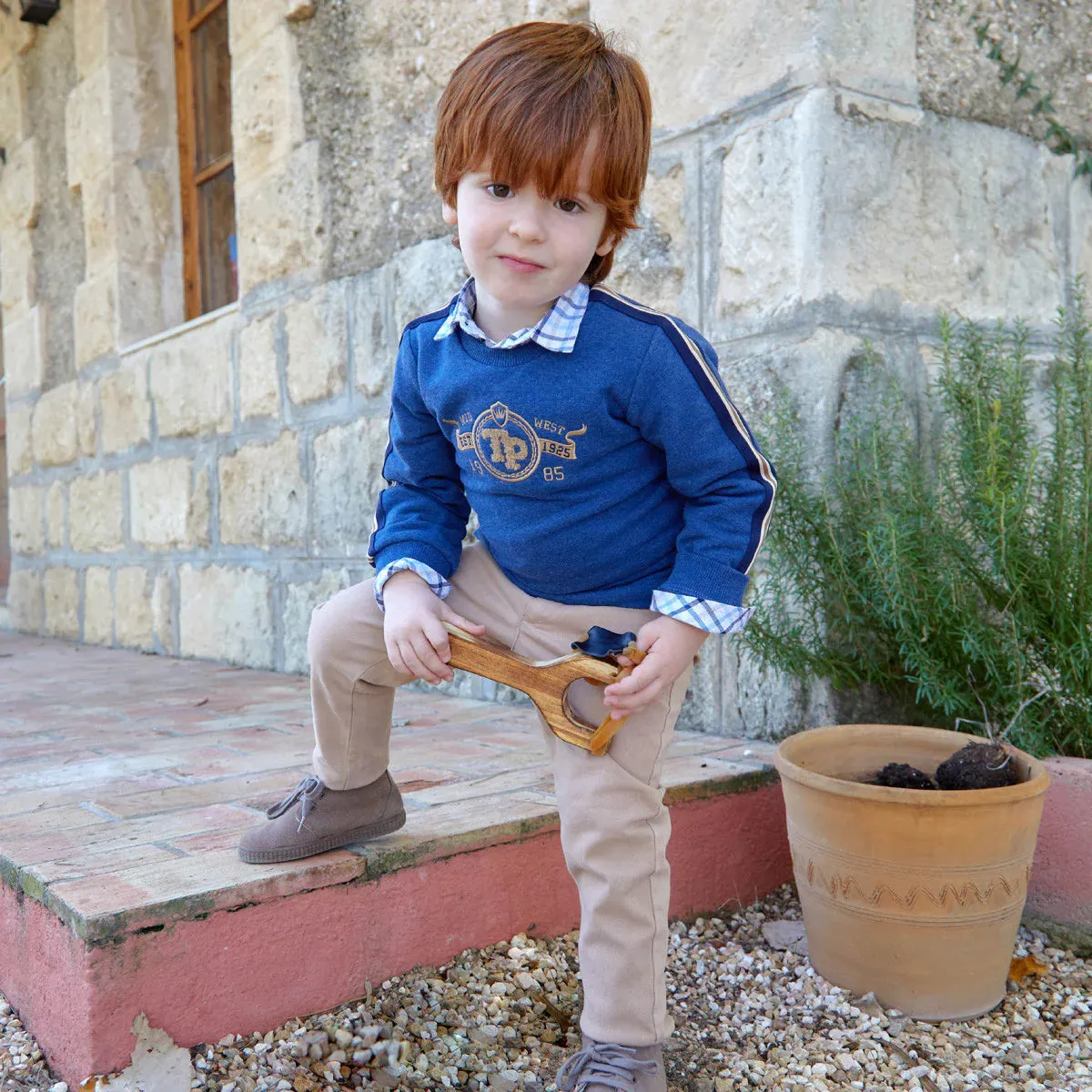 Boy Gouache Trousers-Sand