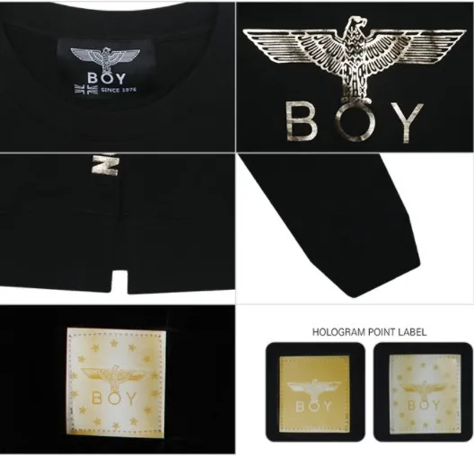 BOY LONDON  |Street Style U-Neck Long Sleeves Cotton Medium Fringes