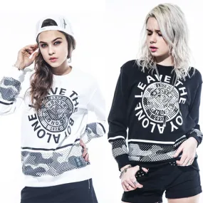 BOY LONDON  |Unisex Studded Street Style U-Neck Long Sleeves Cotton