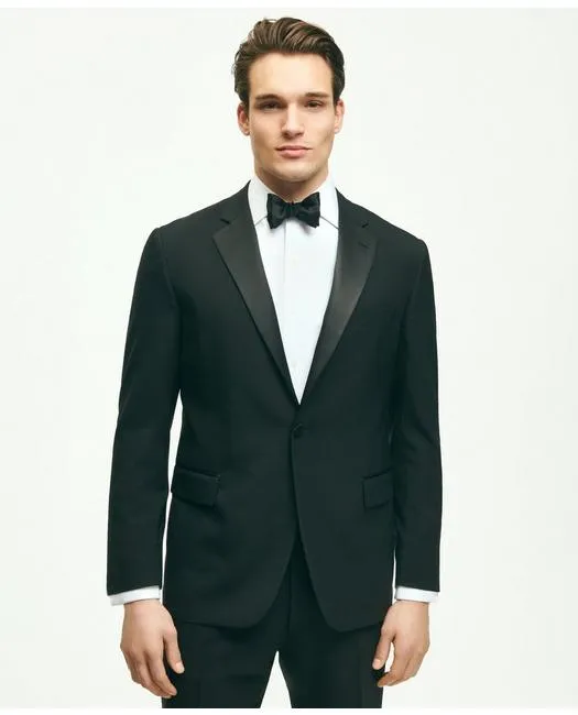 Brooks Brothers Men's Classic Fit Wool 1818 Tuxedo Black