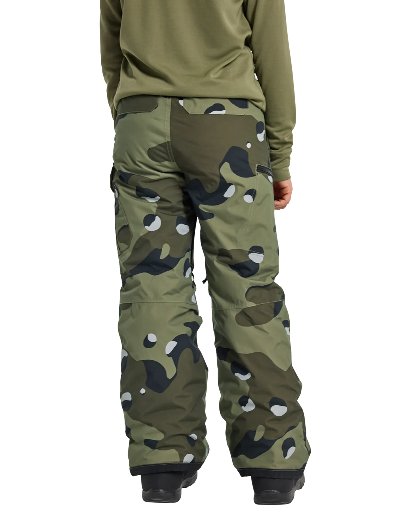 Burton Kids' Exile 2L Cargo Snow Pants - Forest Moss Cookie Camo