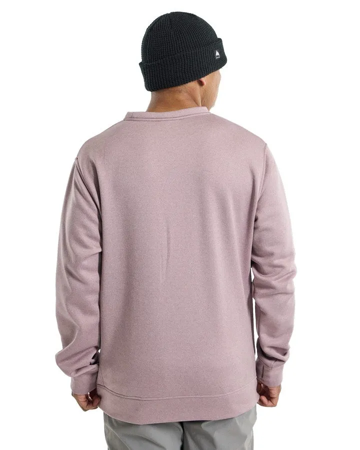 Burton Mens Oak Pullover Crew - Elderberry Heather