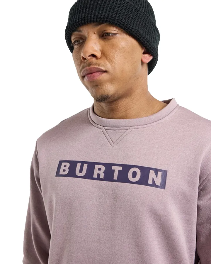 Burton Mens Oak Pullover Crew - Elderberry Heather