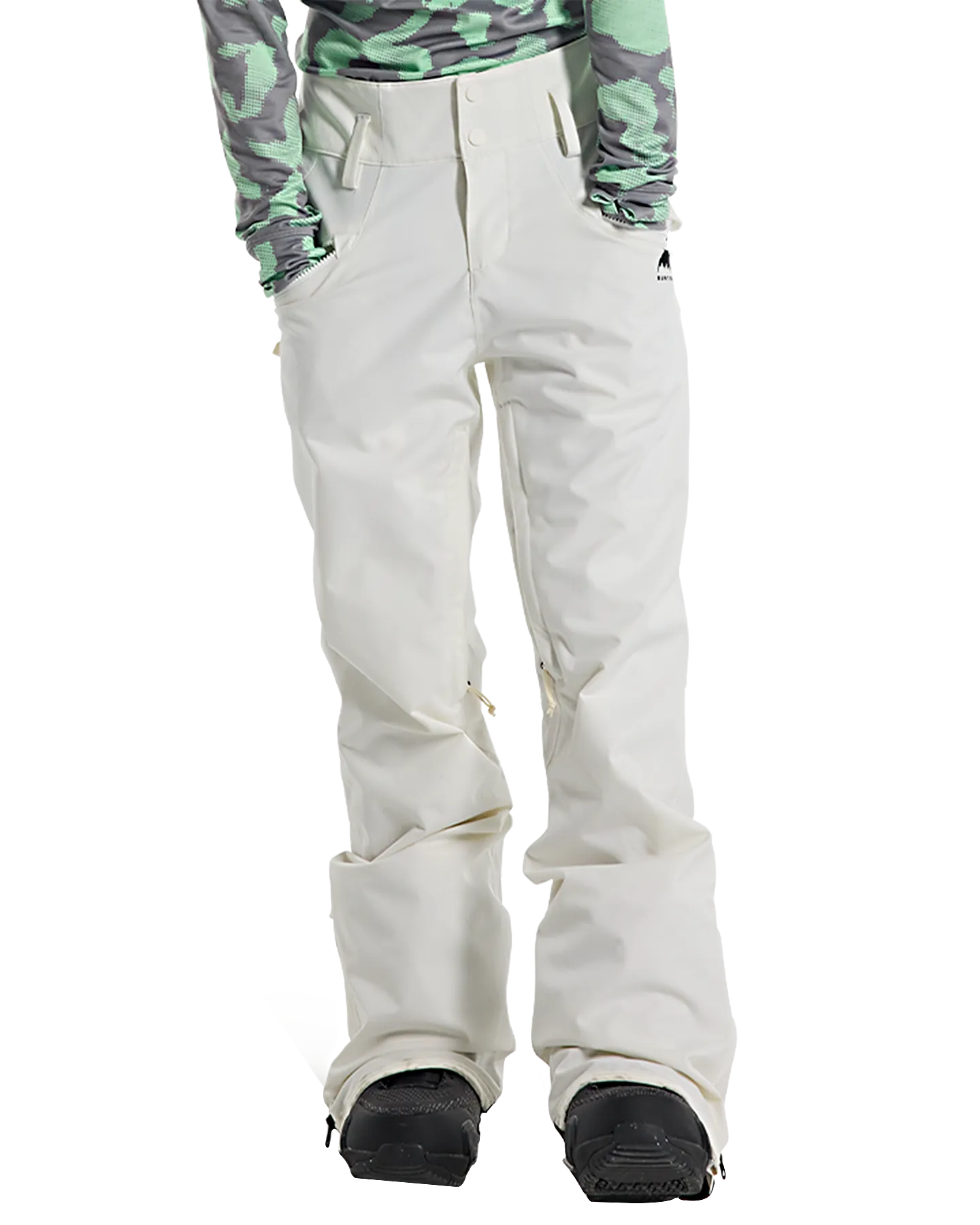 Burton Women's Marcy High Rise Stretch 2L Snow Pants - Stout White