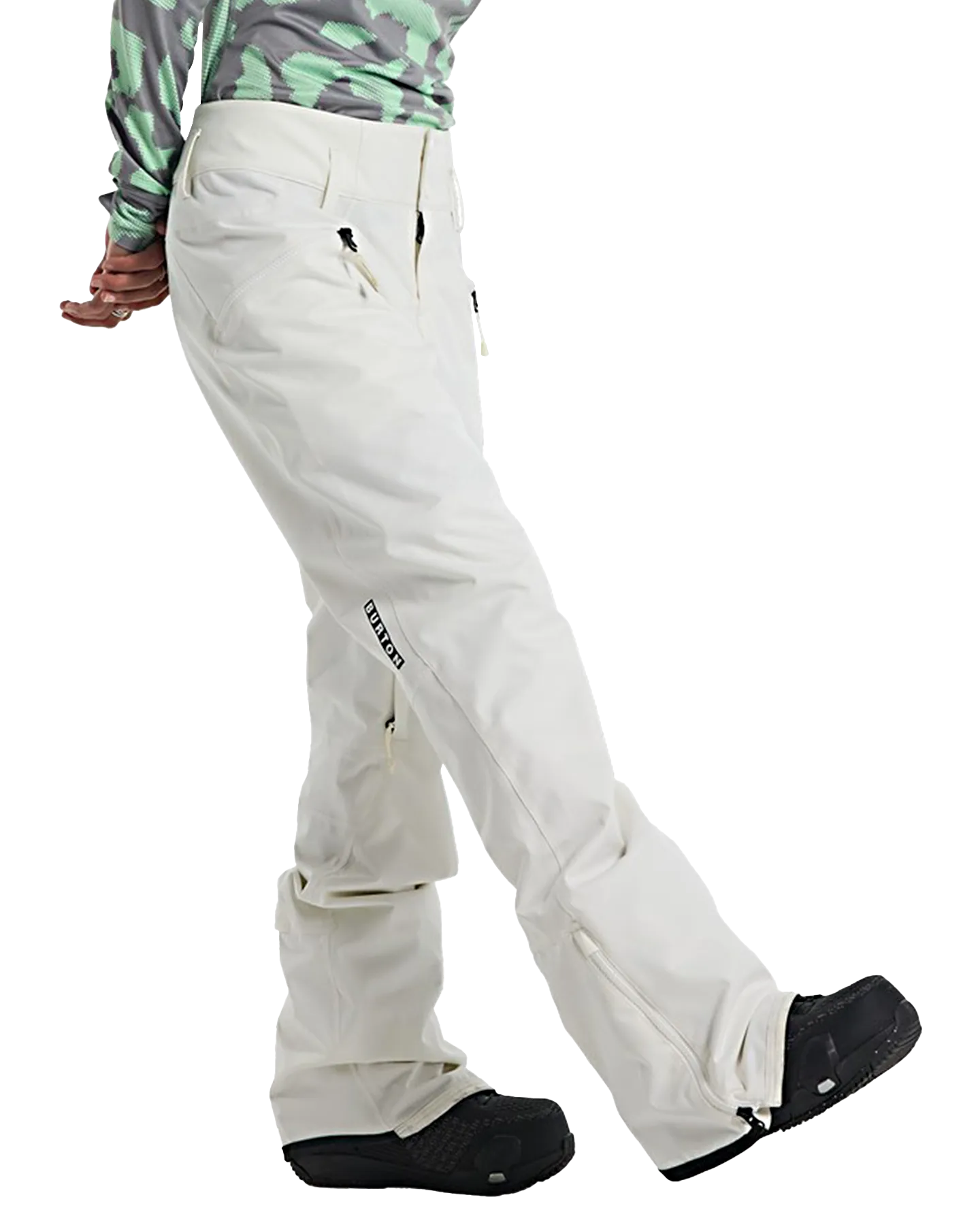 Burton Women's Marcy High Rise Stretch 2L Snow Pants - Stout White