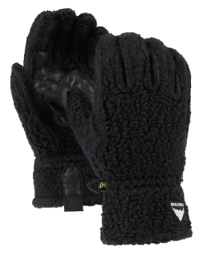 Burton Womens Stovepipe Fleece Gloves - True Black Heather - 2023