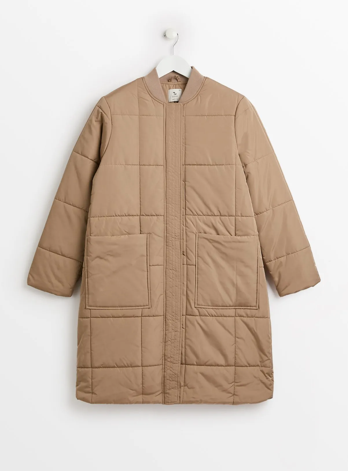 Buy PETITE Neutral Grid Quilted Coat 4 | Jackets | Tu