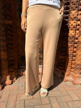 Camel Wide Leg Trousers