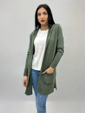 Cardigan con cappuccio