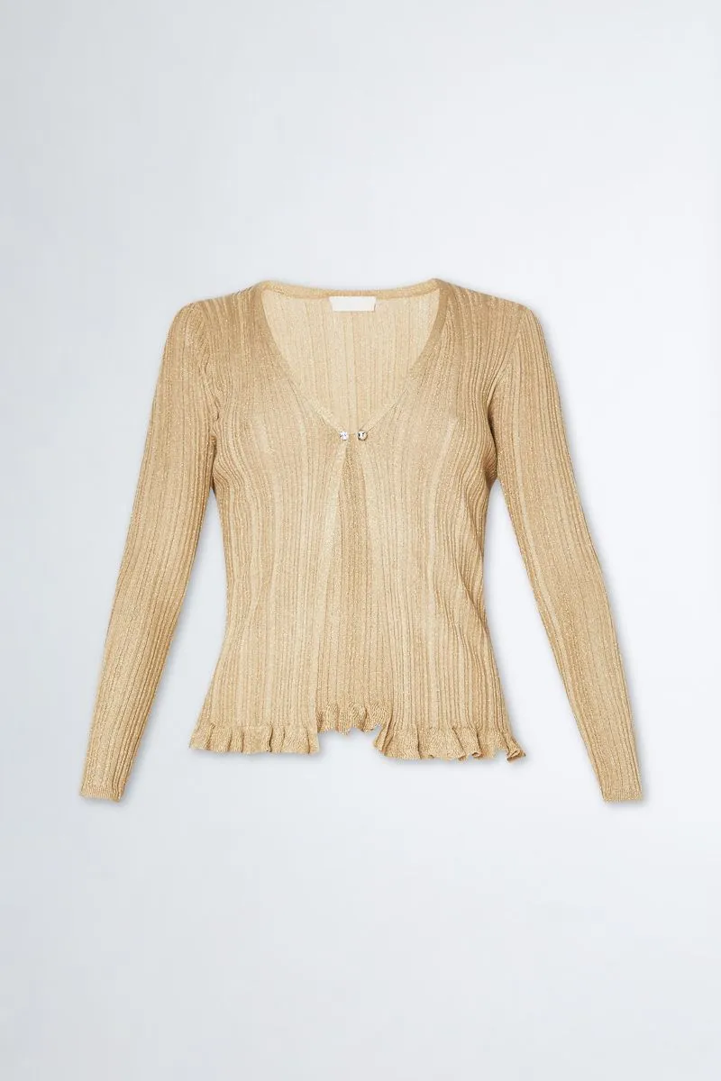 Cardigan donna Oro