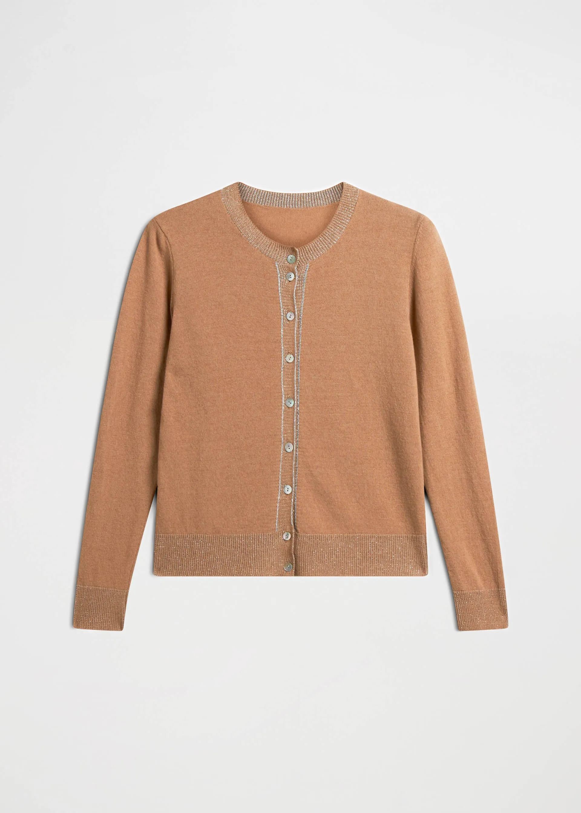 Cardigan fili metallici