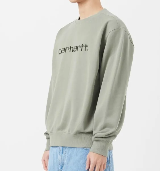 Carhartt  |Crew Neck Unisex Street Style U-Neck Long Sleeves Plain