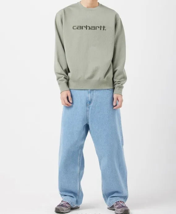 Carhartt  |Crew Neck Unisex Street Style U-Neck Long Sleeves Plain